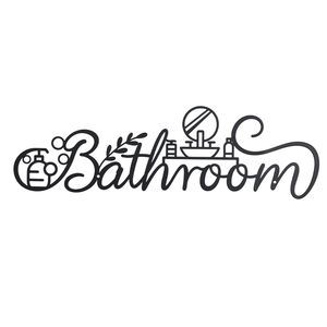 Metal Bathroom Wall Decor,modern Bathroom Decor,farmhouse Metal Bathroom Wall🤩